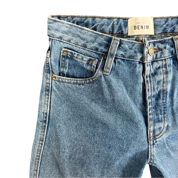 Sezane Denim Women’s Brut Sexy Slightly Tapered Straight Cut Jeans In Size 23 - Picture 6 of 13